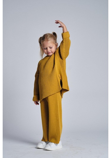 Triko Salaş İkili Takım Hardal