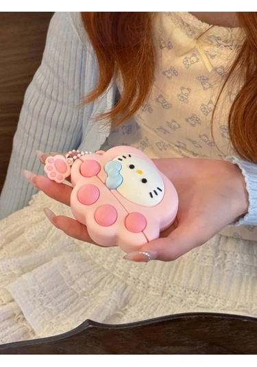 Case House Airpods Uyumlu 3 Kılıfı, Airpods Uyumlu 3 Çantası, Hello Kitty Pati Şeklinde Kılıf 375343999 Pembe