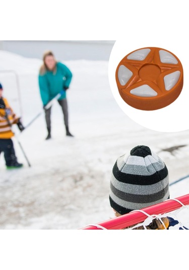 Homyl Buz Hokeyi Topu Açık Hava Yedek Oyun Sporları Turuncu Turuncu