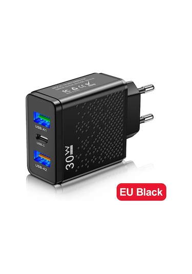 30w Usb C Şarj Cihazı Hızlı Şarj Pd Hızlı Şarj Cihazı 3.0 Duvar Şarj Cihazı İphone 15 Xiaomi 13 Poco Samsung Oneplus Telefon Adaptörü