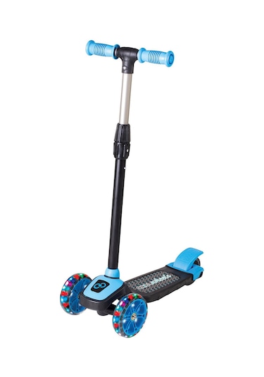 Cool Wheels Twist Led Işıklı 3 Tekerlekli Yükseklik Ayarlı Scooter - Mavi Mavi