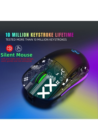 Hxsj C13116B T90 Kablosuz Mekanik Mouse