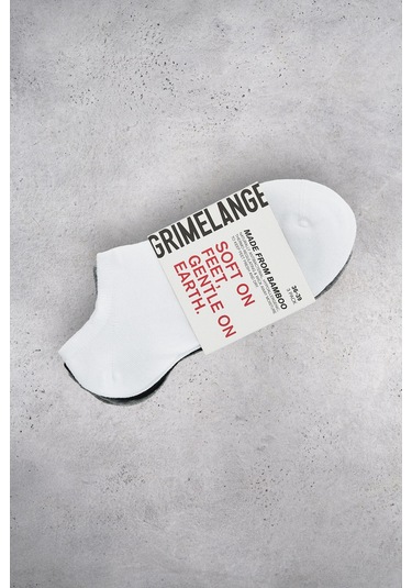 Düz Bamboo Kadın 3'lü Paket Patik Siyah/beyaz/antrasit Çorap