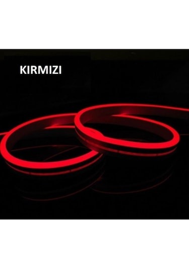 5 Metre Esnek Kırmızı Neon Led 5 Metre Kırmızı