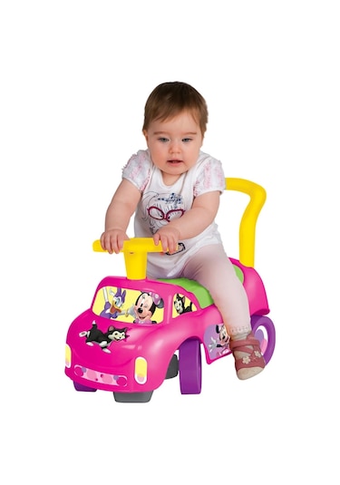 Minnie Mouse İlk Arabam - Binmeli Araba - Çocuk Arabası - İlk Adım Arabası