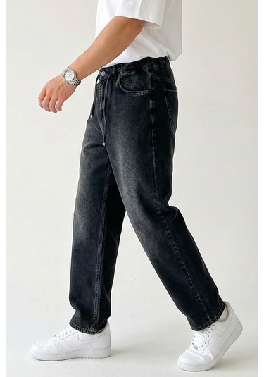 Bigdart Erkek Rahat Kesim Baggy Jean Pantolon 30075 - Siyah