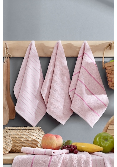 Elart Sophia Mutfak Havlusu 6 Adet 45x30 Cm Pudra Pudra