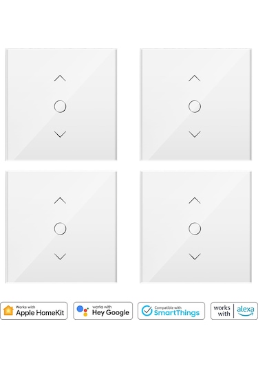 Meross mrs100-4 Wi-fi Uzaktan Kontrollü 4'lü Akıllı Panjur Anahtarı