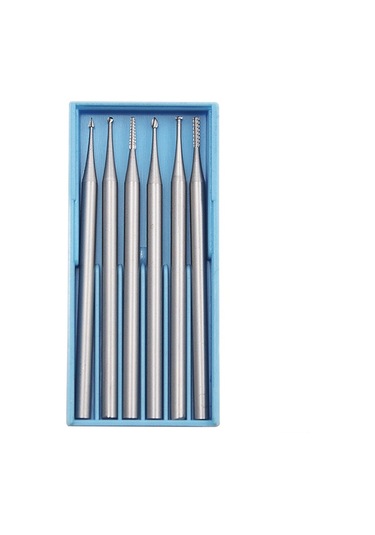 Sones 2.35mm Saplı Tungsten Çelik Gravür Kesici Elektrikli İçi Boş Yeni Diş Açma Makinesi Zeytin Çekirdeği Oyma Kesici, Boyut: 1.0mm