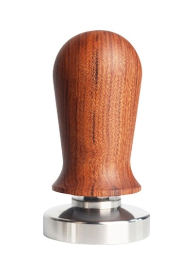 Kahve Tamperi Ahşap Saplı Paslanmaz Çelik Dürtü İle均匀地压缩咖啡粉 58mm直径 Diğer Diğer