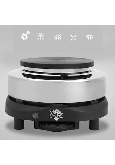 Jzcat Taşınabilir Elektrikli Tezgah Sobası Çay Kahve Mutfak Bej Altın - Gümüş