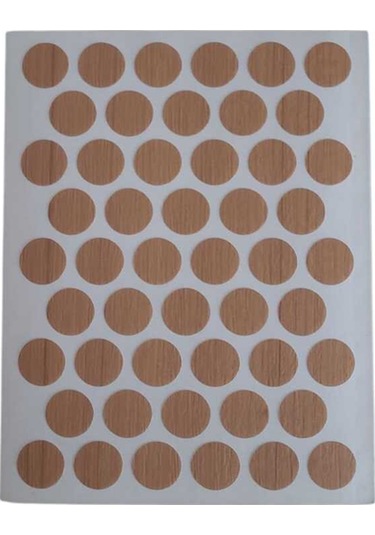 Homdep Yapışkanlı Vida Gizleme Yapıştırma Vida Tapası Tıpası Tik Vida Kapatıcı 50adet Tik