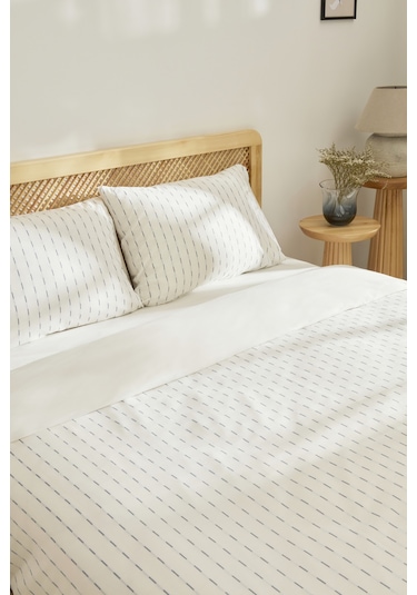 Kaşmir Home Astrid Çift Kişilik Nevresim Takımı İndigo Indigo