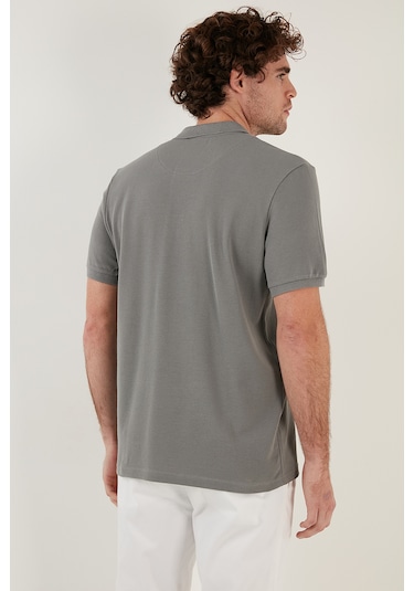Buratti Pamuklu Regular Fit Düğmeli Erkek Polo Yaka T Shirt 5902127 Açık Haki