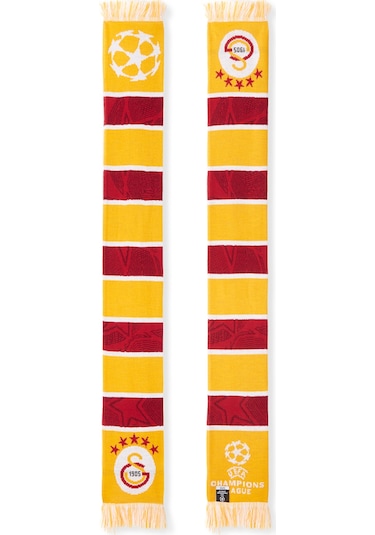 Gsstore Galatasaray Ucl Atkı U252231 Sarı - Kırmızı