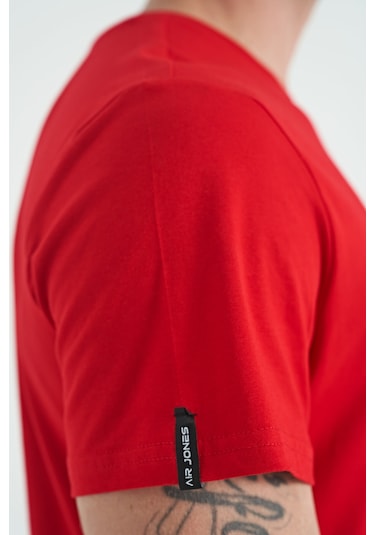 Air Jones Tommy Life Calvin Kırmızı Basic Erkek T-shirt - 88245 Kirmizi