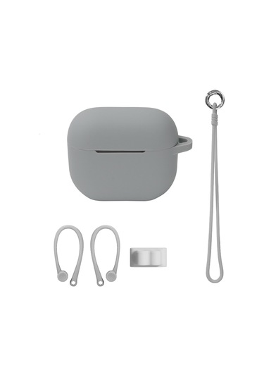 Airpods Uyumlu 3 İçin Bluetooth Kulaklık Silikon Kapak Seti, Renk: El İpi Seti Gri Diğer