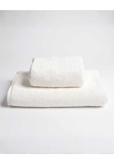 %100 Pamuk Velune Banyo Havlusu Kırık Beyaz 80x160 Otel Serisi Kırık Beyaz