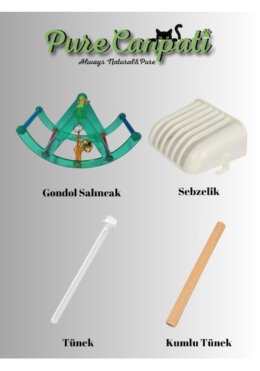 Purecanpati Gondol Salıncak Ve Kafes Aksesuar Seti