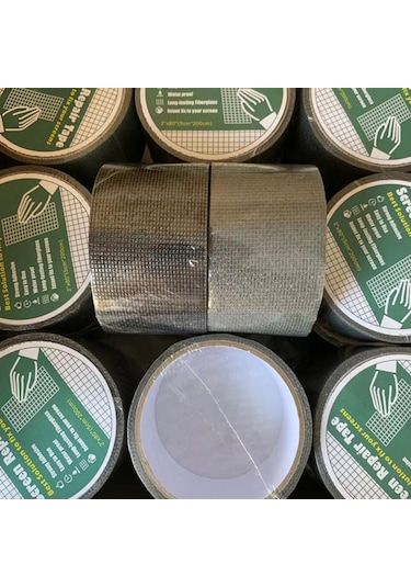 Geeksen "pencere Ve Kapı Filesi Onarım Bandı - Güçlü Yapışkanlı, 5cm X 2m" Siyah