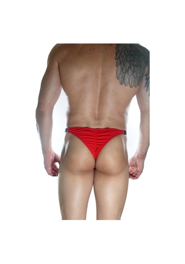 Erkek 3 Lü Arkası Büzgülü Brazillian Slip Iç Çamaşırı Karışık Renk 1 Çok Renkli