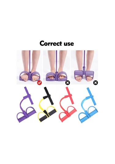 Gajeena Kırmızı Renkli Ayak Pedalı Lastik Ip Antreman Cihazı Kırmızı