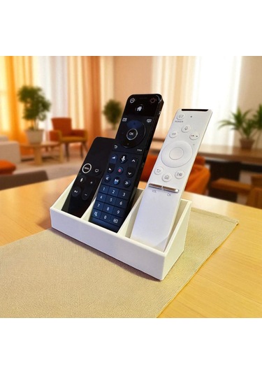 Modern Ve Şık Kumanda Düzenleyici 3 Bölmeli Minimal Organizer