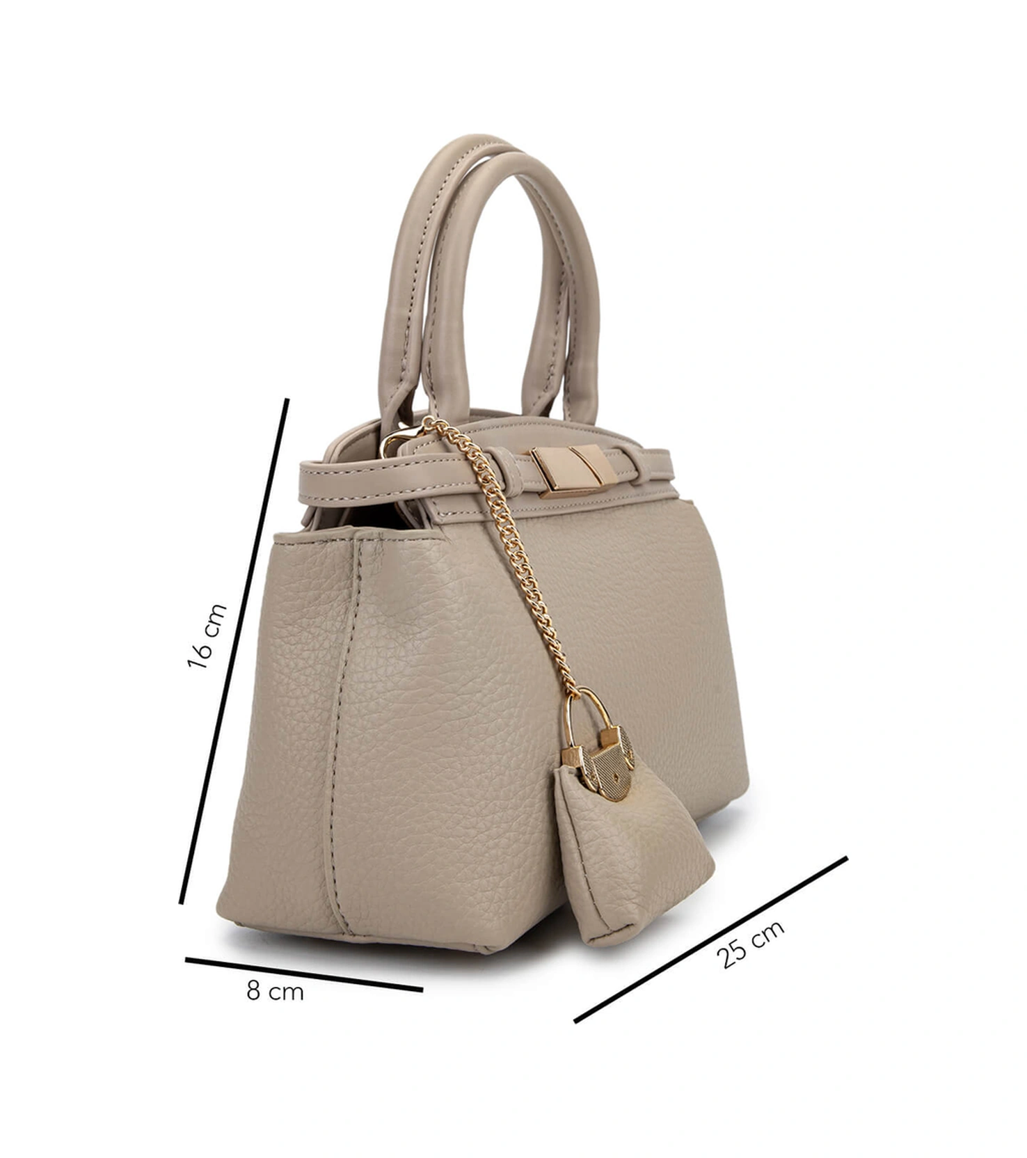 Tamer Tanca Kadın Suni Deri Taupe Omuz Çanta 921 27150 Bn Cnt Sk25-26 Taupe Vizon