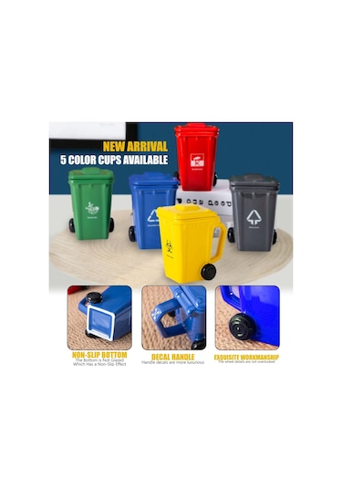 Xj-seramik Çöp Kovası Temalı Kahve Kupası, Çöp Kovası Kahve Kupası, Yenilikçi Kahve Kupası, Çöp Kovası Şeklinde Seramik Kupa, 401-500 Ml