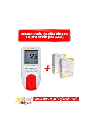 Fasttest Hblyzer Hemoglobin Ölçüm Cihazı ve 2 kutu strip
