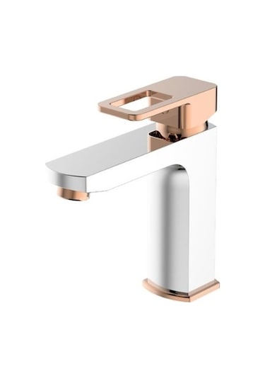 Qua Clara Plus Colours Lavabo Bataryası Krom - Rose Gold