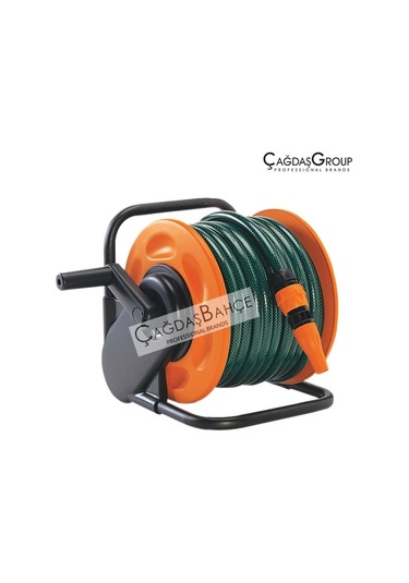 Gf 5846 Bahçe Hortum Toplama Makarası 20M Hortum Ve Bağlama Kiti