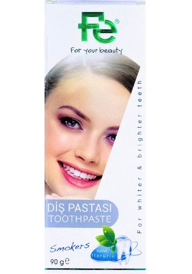 Fe Smokers Nane Aromalı Beyazlatıcı Diş Pastası 90 G