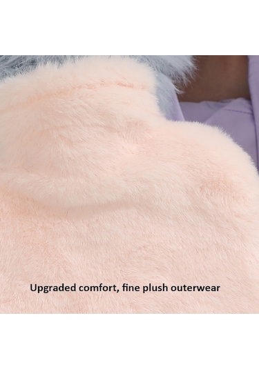 1l Sıcak Su Torbası Çift Eller Peluş Sevimli El Isıtıcı, Stil: Siyah Beyaz Köpek Yavrusu