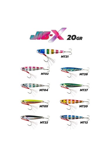 Fujin Jig-x 20gr Light Jigging Jig Yem Mt22 Bb Anchovy