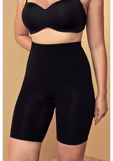 Penti Siyah Premium Seamless Push Up Şort Korse Siyah