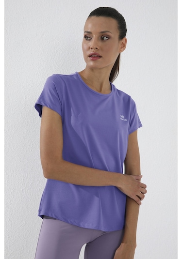 Eflatun Basic Kısa Kol Standart Kalıp O Yaka Kadın T-shirt - 97144 Eflatun Eflatun Basic Kısa Kol Standart Kalıp O Yaka Kadın T-shirt - 97144 Eflatun