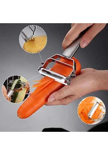 Çok Amaçlı Jülyen Soyucu Meyve Sebze Soyacak Salatalık Kabak Havu