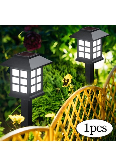 Homyl Led Güneş Bahçe Dış Mekan Işık Yard Işığı, Patio Siyah