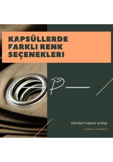 Kapsüllü Kuş Gözü Fon Perde Blackout 23 Renk Seçeneği