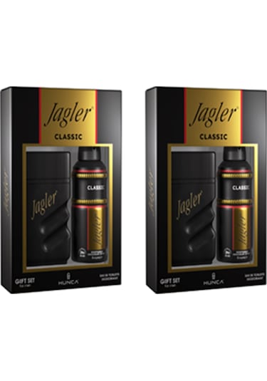 Jagler Classic Erkek Parfüm EDT 2 x 90 ML + Classic Erkek Sprey Deodorant 2 x 150 ML