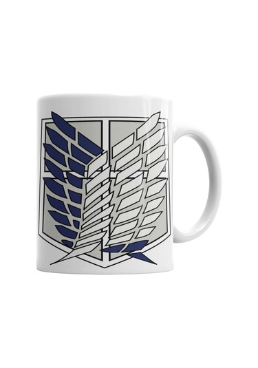 Attack On Titan Anime Mikasa Levi Eren Dev Shingeki Kupa Bardak No31352 Karışık