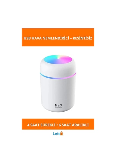 Usb Çalışma Ve Uyku İçin Sessiz Hava Nemlendirici 1 Adet