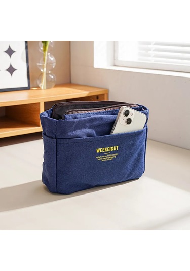 Travel Büyük Fermuarlı Çanta İç Düzenleyici, Lacivert 361982278 Mavi