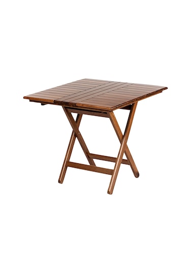 Atina 70X70 Katlanabilir Ahşap Bahçe Balkon Masası