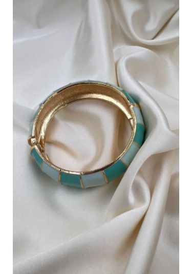 Bb Mineli Yeşil Bilezik Kelepçe