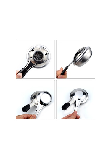 Kosona Pratik Ev Ve Bahçe Mini Alkol Ocağı - Çelik Yapı, Isı Regülatörü, 16cm, Fondue Ve Çorba Isıtma İçin Taşınabilir Paslanmaz Çelik