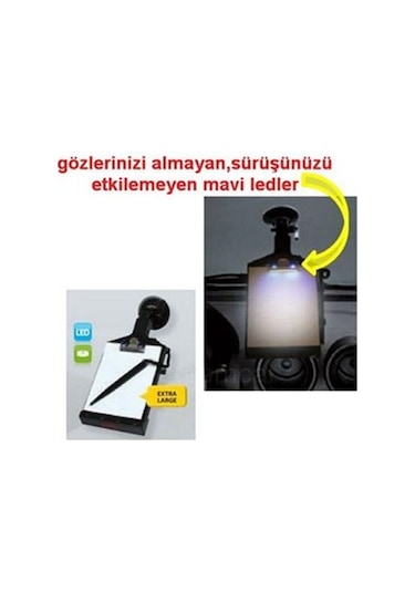 Dreamcar Mavi Led Işıklı Xl Notal Vantuzlu Büyük Boy 33017