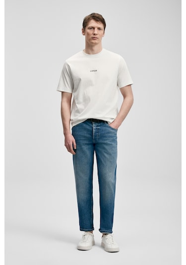 Lufian Marcus Modern Grafik T- Shirt Kırık Beyaz Kırık Beyaz 111020322100510 Kırık Beyaz