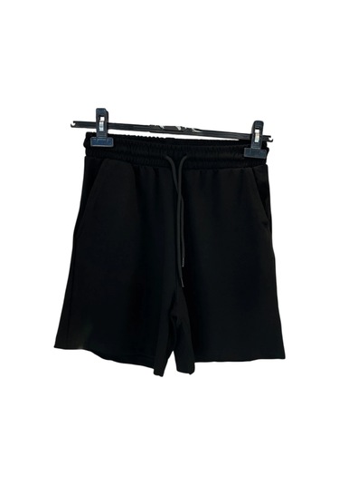 9008 Düz Tişört Şort Takım Siyah